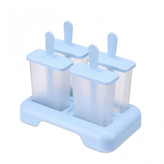 Immagine di Blue - Ice Cream Mold Easy-release Frozen Ice Lolly Maker（4 Pcs/Set）