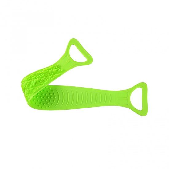 Bild von Grün - L Silikon Bad Dusche Körperbürste Peeling Körpertuch Peeling für Badezimmer