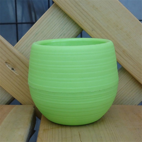 Picture of Green - Flower Plant Pots Gardening Pot Design with water storage tank