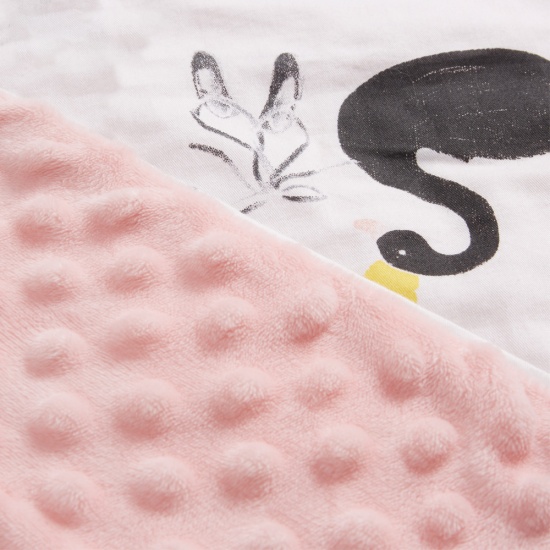 Immagine di Pure Cotton Blanket For Baby Kids Multicolor Sloths Animal 158cm x 100cm, 1 Piece