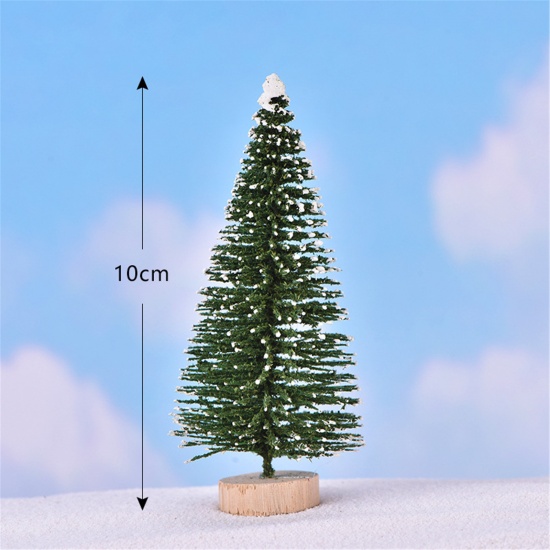 Picture of PVC Micro Landscape Miniature Decoration Green Christmas Tree 10cm, 1 Piece
