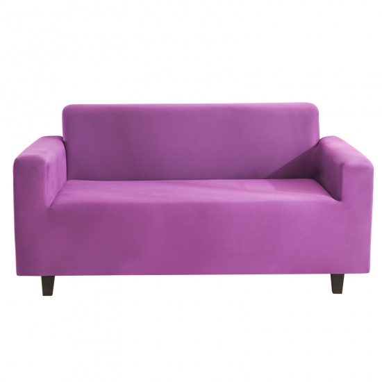 Изображение Pure Color Elastic Sofa Cover (Without Pillowcase) Purple 230cm - 190cm, 1 Piece