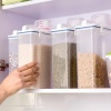 Imagen de PP Food Storage Bottle Bucket with Measuring Cup Transparent Clear 29.5cm x 14cm, 1 Piece