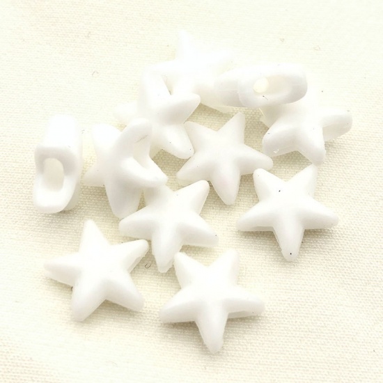 Immagine di Black - Silicone Star Buckle Fastener For Adjustable Mask Rope Accessory 10x10mm, 100 PCs