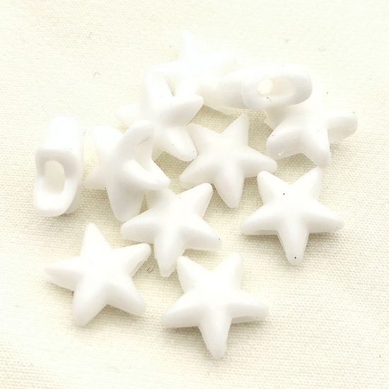 Picture of Black - Silicone Star Buckle Fastener For Adjustable Mask Rope Accessory 10x10mm, 100 PCs