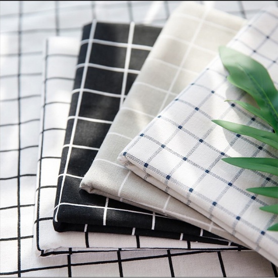 Immagine di White - Cotton & Linen Heat Insulation Eat Mat Table Decorations 40x60cm, 1 Piece