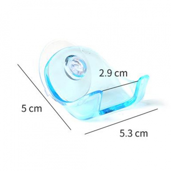 Immagine di Dark Blue - Shaver Toothbrush Holder Rack Vacuum Suction Cup Bathroom Wall Supplies 5x1.5cm, 1 Piece