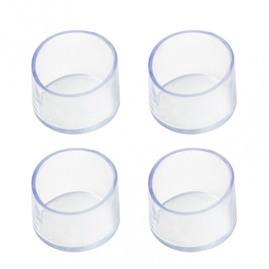 Picture of Transparent - Round Non-Slip Wear-Resistant Transparent Thickened Table And Chair Foot Cover PVC Protector, 4 PCs