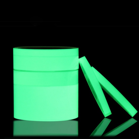 Immagine di Neon Green - DIY Warning Glow In The Dark Luminous Tape For Ladder Skirting Wall Sticker Home Decoration 5cm, 1 Roll（3M）