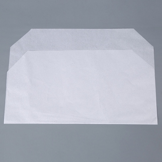 Image de Blanc - papier de coussin de siège de toilette jetable à l'eau soluble écologique de 250 PCs / Boîte 42.5x36cm, 1 boîte