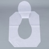 Picture of White - 250 PCs/Box Eco-friendly Soluble Water Disposable Toilet Seat Cushion Paper 42.5x36cm, 1 Box