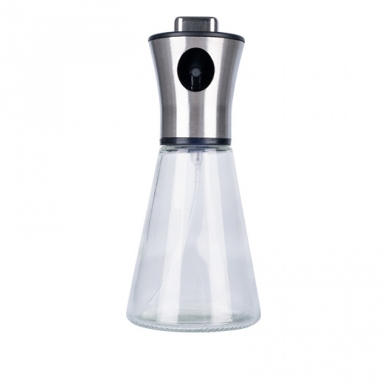 Immagine di Transparent - 200ml Empty Spray Bottle Stainless Steel Kitchen Leak-Proof Soy Sauce Olive Bottle Dispenser BBQ Cooking Tools 15.5x7.5cm, 1 Piece