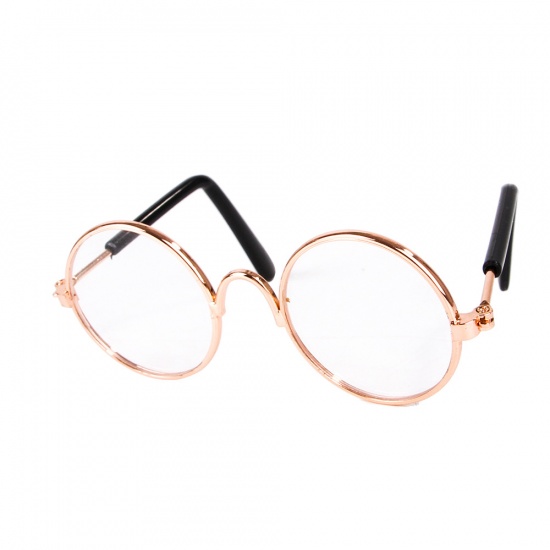 Picture of Transparent - Lovely Cat Dog Glasses Eye-Wear Sunglasses Pet Products For Little Dog Cat Photos Prop, 1 Piece