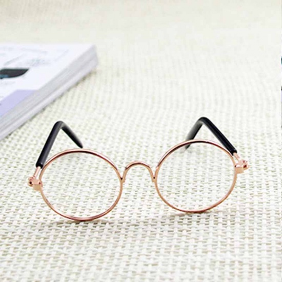 Picture of Transparent - Lovely Cat Dog Glasses Eye-Wear Sunglasses Pet Products For Little Dog Cat Photos Prop, 1 Piece