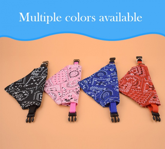 Immagine di Pink - S Triangular Soft Dog Saliva Towel Collar Adjustable 40x1cm, 1 Piece