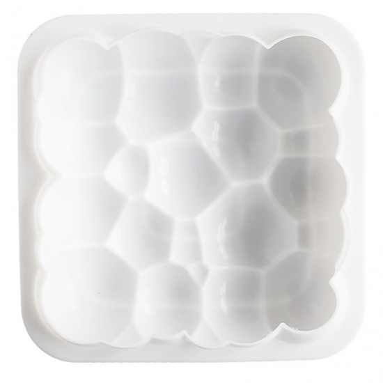Immagine di White - Food Grade Silicone Baking Mold DIY Cake Accessories 20x20x5cm, 1 Piece