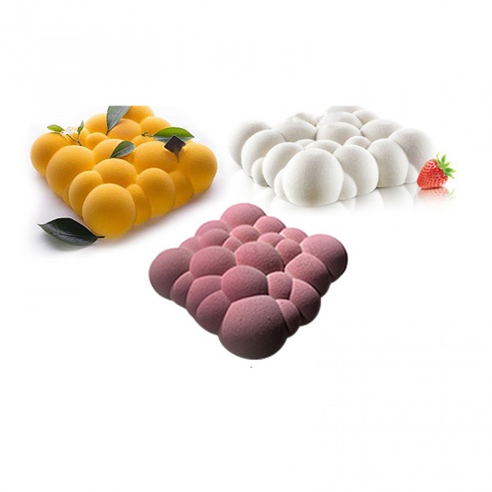 Immagine di White - Food Grade Silicone Baking Mold DIY Cake Accessories 20x20x5cm, 1 Piece