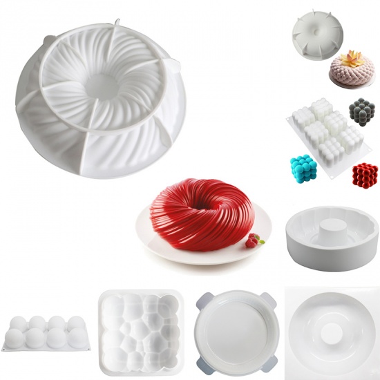 Immagine di White - Food Grade Silicone Baking Mold DIY Cake Accessories 29.5x17.5x5.5cm, 1 Piece
