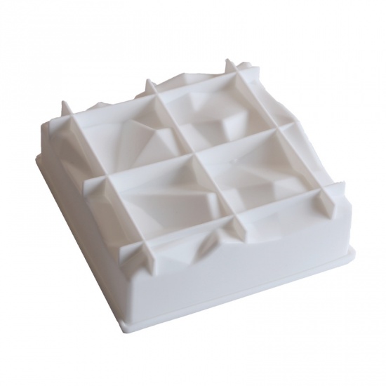 Immagine di White - Food Grade Silicone Baking Mold DIY Cake Accessories 14.7x14.7x5.2om, 1 Piece
