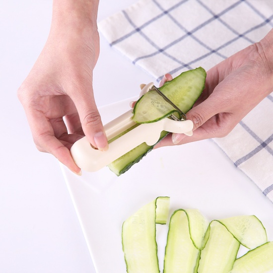 Immagine di Beige - Fruit & Vegetable Skin Peeler Kitchen Tools, 1 Piece
