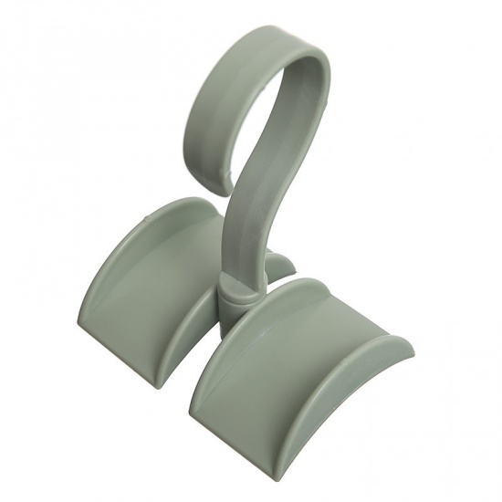 Bild von Grün - ABS Creative Drehbarer Aufbewahrungsregal Hakenhalter für Garderobentasche Krawatte 9,5 x 7 x 12,5 cm, 1 Stück