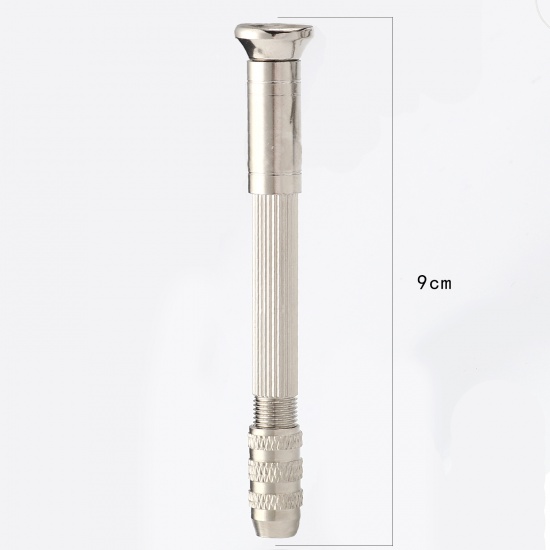 Picture of Steel Hand Twist Drill Silver Tone 9cm x 1.4cm, 2 PCs