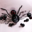 Изображение Black - Latex Halloween Spider Party Decoration Set, 1 Set
