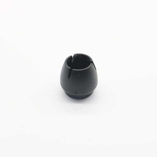 Immagine di Black - 6# PVC & Felt Mute Non-slip Wear-resistant Table Chair Foot Cover Cushion Protection Furniture, 4 PCs