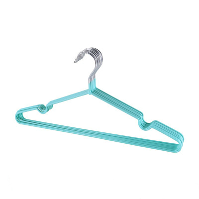 Изображение Green - Stainless Steel Household Non-Slip Adult Hangers Clothes Drying Racks 40x18.5cm, 5 PCs
