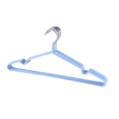 Image de Bleu - Supports De Séchage De Vêtements De Cintres Antidérapants Pour Adultes En Acier Inoxydable 40X18.5Cm, 5 Pièces