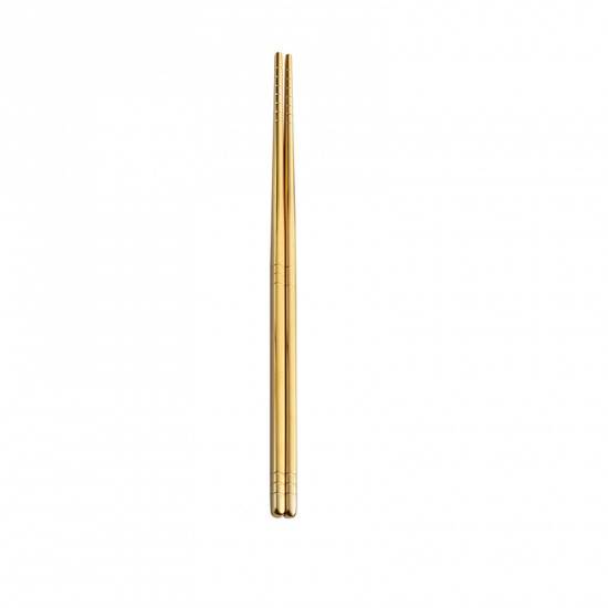Picture of Golden - 410 Stainless Steel Chopsticks Tableware Gift 22.5cm long, 1 Piece