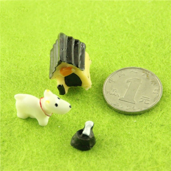 Immagine di Multicolor - Puppy 3pcs Set Resin Micro Landscape Miniature Decoration 3cm, 1 Set