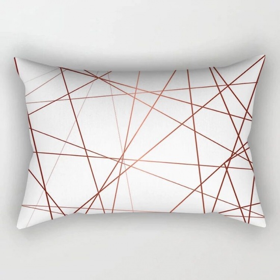 Immagine di Rose Gold - 29# Peach Skin Fabric Rectangle Pillowcase Home Textile 30x50cm, 1 Piece