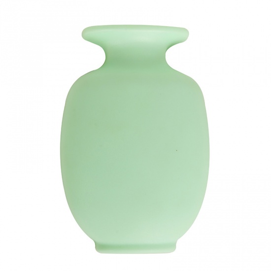Picture of Green - Creative Resin Suction Cup Wall Hanging Soft Vase Toilet Wall Refrigerator 9x13cm, 1 Piece