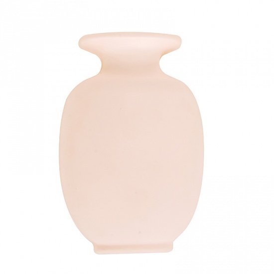 ピンク-クリエイティブレジンサクションカップ壁掛けソフト花瓶トイレ壁冷蔵庫9x13cm、1個 の画像