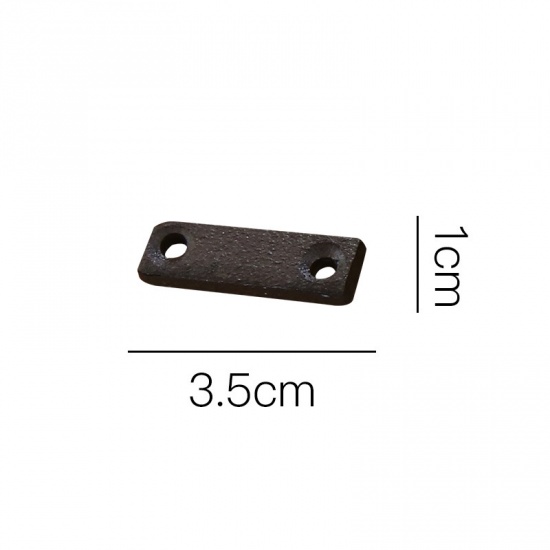 Picture of Black - Symbol " - " Wrought Iron Creative DIY Doorplate House Accessories 3.5x1, 1 Piece
