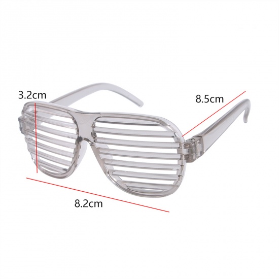 Picture of Gray - Shutters Glasses Cat Dog Pet Accessories Creative Photo Props 8.2x3.2cm, 1 Piece