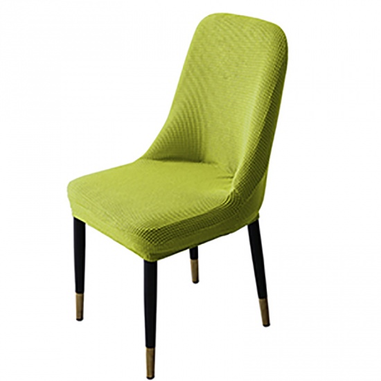 Picture of Green - Solid Color Elastic Chair Cover Home Textile, 1 Piece
