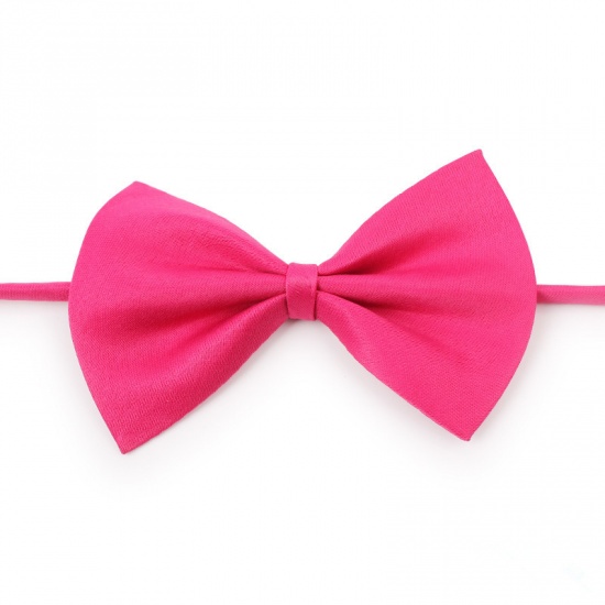 Immagine di Fuchsia - Bow Tie Pet Clothing Accessories 10x7cm, 1 Piece