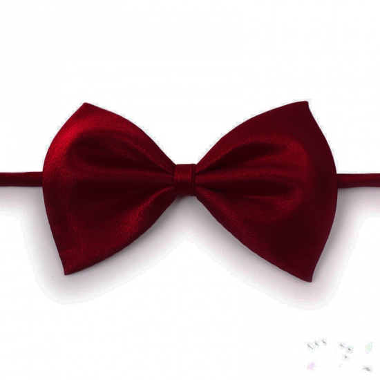 Изображение Dark Red - Bow Tie Pet Clothing Accessories 10x7cm, 1 Piece