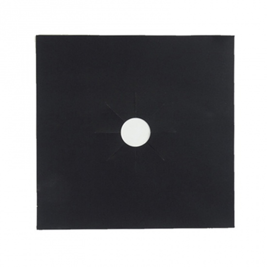 Picture of Black - Glass Fiber Gas Stove Cleaning Protection Pad Anti-Fouling And Oil-Proof 27x27cm, 1 Piece
