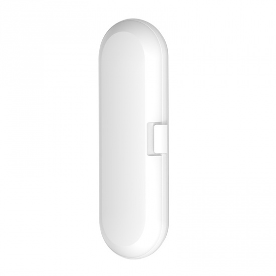 Image de Blanc - Boîte de rangement de voyage pour brosse à dents électrique givrée en PP pour Xiaomi 21.5x8.0x4.5cm, 1 pièce