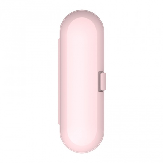 Image de Rose - Boîte de rangement de voyage pour brosse à dents électrique givrée en PP pour Xiaomi 21.5x8.0x4.5cm, 1 pièce