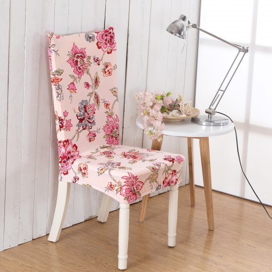 Immagine di Creamy-White - Dust-proof Printed Elastic Chair Cover For Four Seasons, 1 Piece
