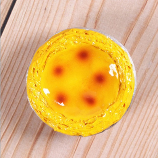 Picture of Yellow - 22# 3D Simulation Food Resin Refrigerator Fridge Magnet For Message Home Decoration, 1 Piece
