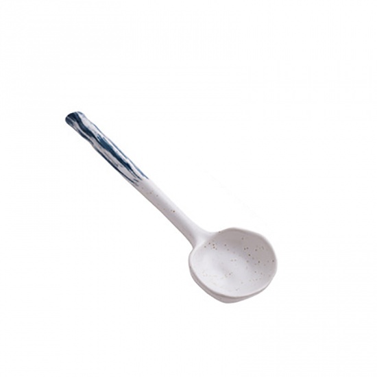 Picture of White - Japanese Style Ceramic Spoon Tableware 16.2cm long, 1 Piece