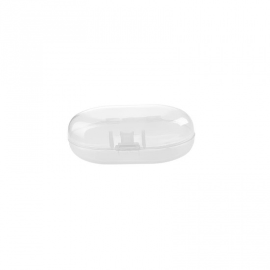 Bild von Weiß - Kunststoff Aufbewahrungsbox für Haustier Fingerbürste Zahnbürste 7x4,1x2,8cm, 1 Stück