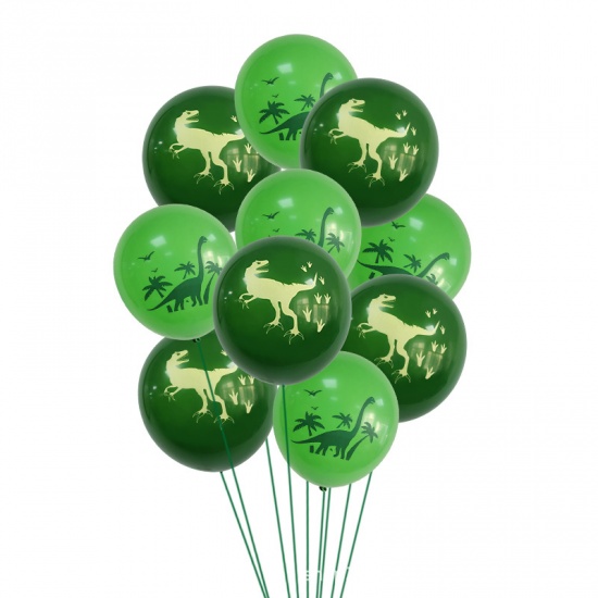 Picture of Green - Latex Dinosaur Balloon Party Decorations 40cm, 1 Set