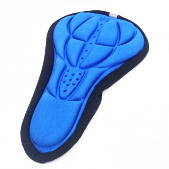 Picture of Blue - Bike Bicycle 3D Seat Cushion Cover Cycling Equipment Accessories 28x16x2cm, 1 Piece
