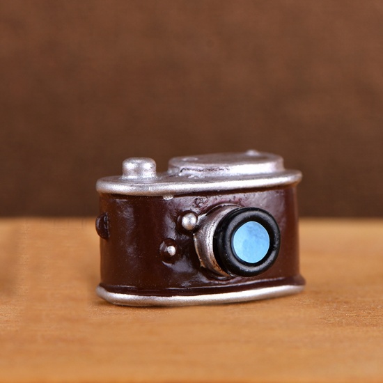 Picture of Coffee - 6 Camera Retro Resin Micro Landscape Miniature Decoration 3.3x1.3cm, 1 Piece